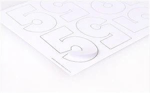 다이 컷 번호 스티커